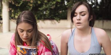 Popular teen Freya Parker fucked her hot big ass Latina friend with big ass Gizelle Blanco