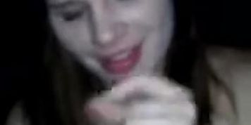 White girl blowjob