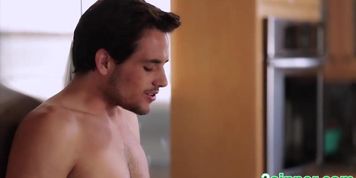 Hard Deepthroat And Pussy Pounding Inside The Kitchen