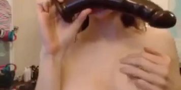 Cutie Deepthroats Dildo And Masturbates - ultrafappers.com