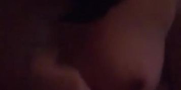 Rubbing my wet boobs after nice hit bath 