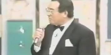 Japanese Tv throwback huge fake boobs
