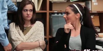 Threesome mother and step daughter thieves fucking