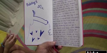 Girl with big tits uses a long dick (Haley Crush, Haley Cummings)