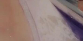 Pulling my panties to the side