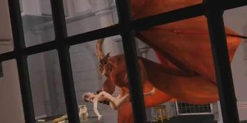 Huge Demon fucks skinny blonde prisoner