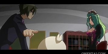 Eyepatched Anime girl doing massive cock
