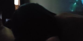 Spun out blue hair chard slut sucks cock with everything she's got!!