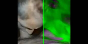 Sucking my big  dick
