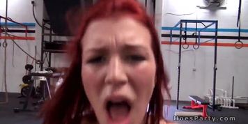 Group of babes completed workout in orgy party (Lilith Lust)