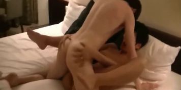 Horny and naughty mature MILF with her 20yo lover while husband taking a shower
