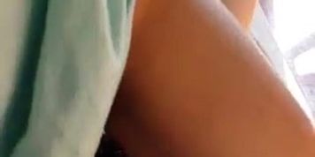 Amateur brunette sucking and fucking a cock