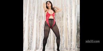 Big ass Asian Chinese girl in black stockings dancing sexily