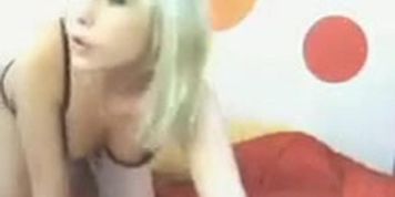 Babe blonde nice boobs striptease ass amateur