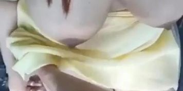 Stranger lick my wife pussy in car