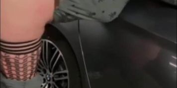 BBC Fucks BBW in The Parking Lot