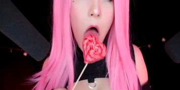 KittyKlaw ASMR - Licking your lollipop