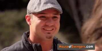 A new swinger couple arrived to the house and everyone is excited about it.