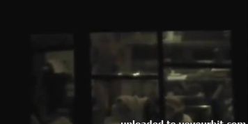 girl nude in living room voyeur through window