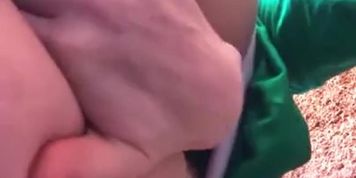 Redhead Outdoor Fisting