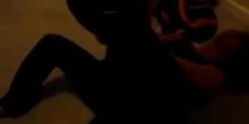 Girl received atomic thong wedgie by friend