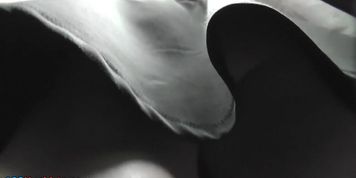 Sexy upskirt video makes happy with intimate view