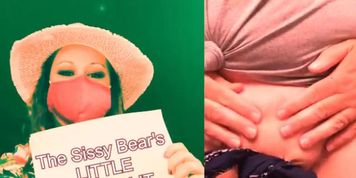 The Sissy Bear plays a Game with his sissy clit you can too