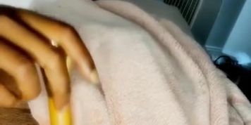 Making my pussy cream with a makeup brush 