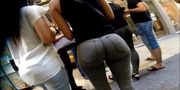 Candid ass walking down the street