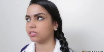 INNOCENT HIGH - Uniformed teen cummed on - video 1