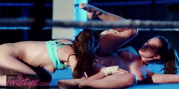 Twistys - Let's Get Ready to Squirrrrrt, lesbians fighters train rough