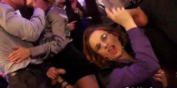 DRUNK SEX ORGY - Hot euro pornstar sucking on two cocks at this sexy party