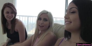 Amateur teen tastes box
