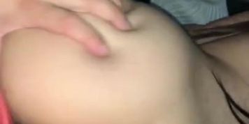 Gaping open my tight pink pussy and leaving me filled with cum