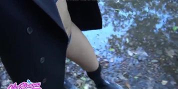 I pee outside