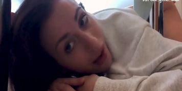 Lucky Stepbro Fucks Hot Step Sis Stuck Under Table