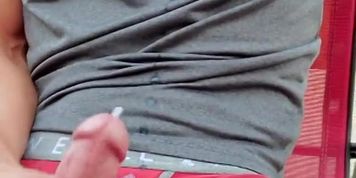 Jerking off outside