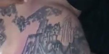 fat tatted white ass gets anal