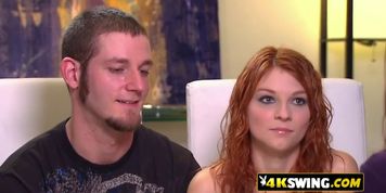 This horny babe loves to be touched by multiple swinger hand