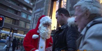 Real hooker fucks santa - video 1
