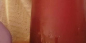 Part2 of Stretching my tight, pierced, pussy with the Great American Challenge Dildo