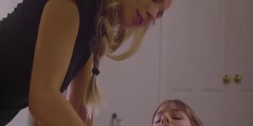 Erotic lesbian massage with hot babes Aidra Fox and Naomi Swan