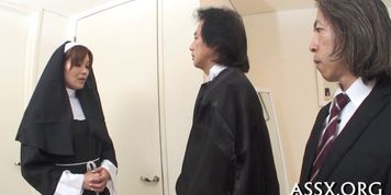 Gangbang delight for Asian schoolgirl - video 19