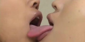 Kisses tongue and neck