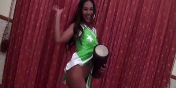 Hung Ladyboy Jasmine Beats The Drum With Cock