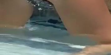 Flashing my pussy at the pool !