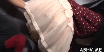 Racy nipponese babe mikako abe is fingering her lovebox era
