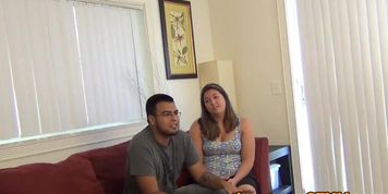 Curvy CFNM amateur wanking off lucky dick