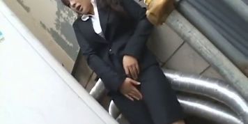 Frustrated Japanese doll masturbates part2