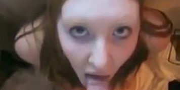 Teen with Red Hair Facialized